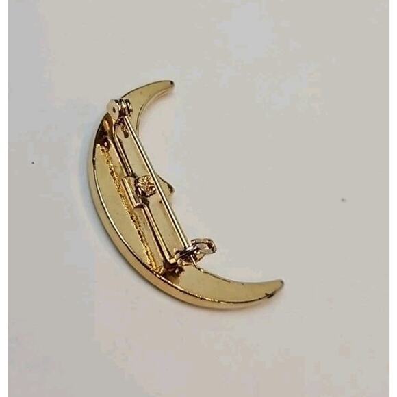 Lot Of Six Gold Tone Vintage Pin Brooches - Picture 14 of 16